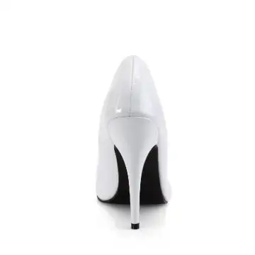 Bílé dámské lodičky 8220/W | SEDUCE-420V Pleaser - zezadu