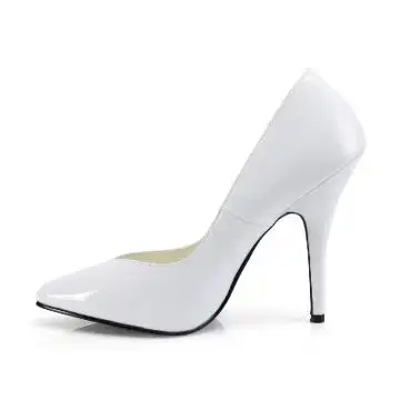 Bílé dámské lodičky 8220/W | SEDUCE-420V Pleaser - z vnitřku
