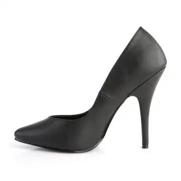 Černé matné klasické lodičky 8220/B/PU | SEDUCE-420V Pleaser - z vnitřku