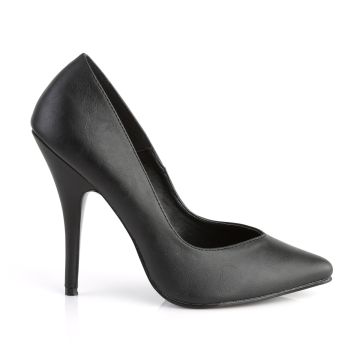 Černé matné klasické lodičky 8220/B/PU | SEDUCE-420V Pleaser - z vnějšku Černé matné klasické lodičky 8220/B/PU | SEDUCE-420V Pleaser - z vnějšku