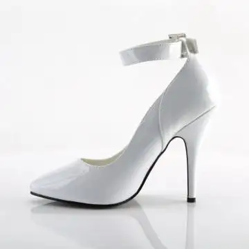 Bílé lodičky s páskem SED431/W | SEDUCE-431 Pleaser - z vnitřku