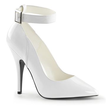 Bílé lodičky s páskem SED431/W | SEDUCE-431 Pleaser Bílé lodičky s páskem SED431/W | SEDUCE-431 Pleaser