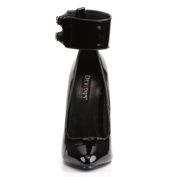 Dámské lodičky na vysokém podpatku se zámky DOM434/B | DOMINA-434 Devious - zepředu