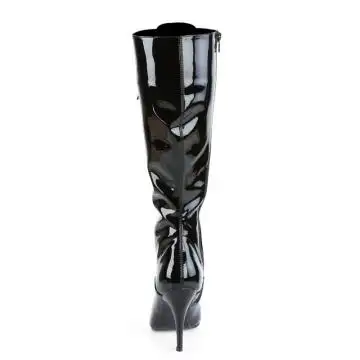 Černé sexy kozačky pod kolena VAN2020/B | VANITY-2020 Pleaser - zezadu