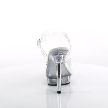 Pozovací sandály na podpatku LIP108/C/M | LIP-108 Fabulicious - zezadu