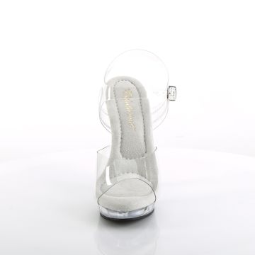 Pozovací sandály na podpatku LIP108/C/M | LIP-108 Fabulicious - zepředu Pozovací sandály na podpatku LIP108/C/M | LIP-108 Fabulicious - zepředu