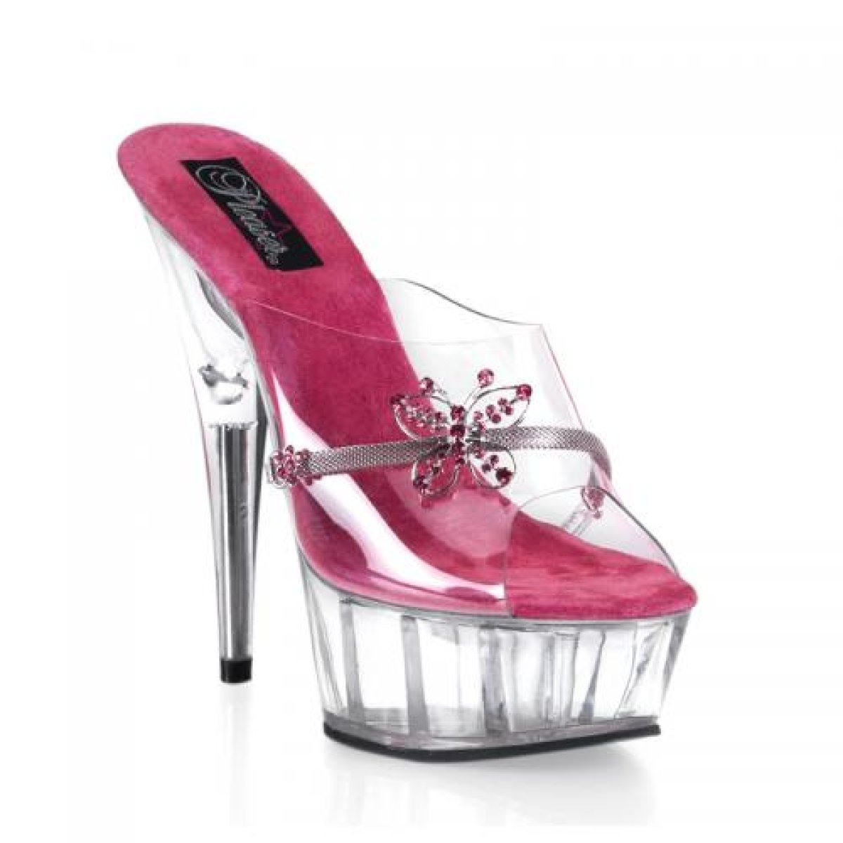 DELIGHT-601-10/FU/C sexy obuv na podpatku | DELIGHT-601-10 Pleaser