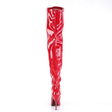Červené sexy kozačky SED3000/R | SEDUCE-3000 Pleaser - zezadu Červené sexy kozačky SED3000/R | SEDUCE-3000 Pleaser - zezadu
