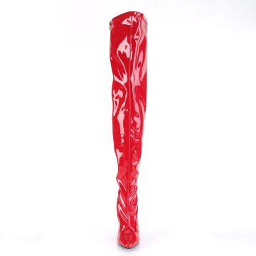 Červené sexy kozačky SED3000/R | SEDUCE-3000 Pleaser - zepředu Červené sexy kozačky SED3000/R | SEDUCE-3000 Pleaser - zepředu