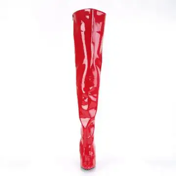 Červené erotické kozačky SED3010/R | SEDUCE-3010 Pleaser - zepředu