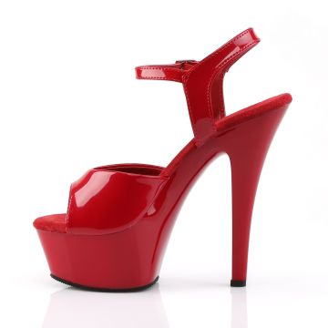 Červené sexy boty KISS209/R/M | KISS-209 Pleaser - z vnitřku Červené sexy boty KISS209/R/M | KISS-209 Pleaser - z vnitřku