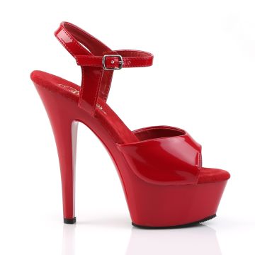 Červené sexy boty KISS209/R/M | KISS-209 Pleaser - z vnějšku Červené sexy boty KISS209/R/M | KISS-209 Pleaser - z vnějšku