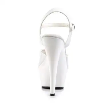 Bílé sexy boty KISS209/W/M | KISS-209 Pleaser - zezadu