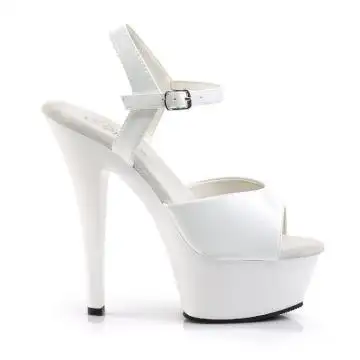 Bílé sexy boty KISS209/W/M | KISS-209 Pleaser - z vnějšku