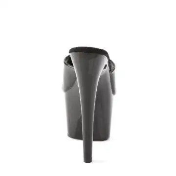 Černé sexy pantofle ADO701/B/M | ADORE-701 Pleaser - zezadu