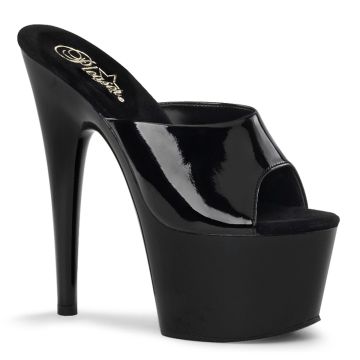 Boty pro strip tanečnice | Černé sexy pantofle ADO701/B/M Pleaser