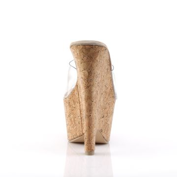 Korkové boty na klínku BEAU601/C/CK Pleaser | BEAU-601 - zezadu