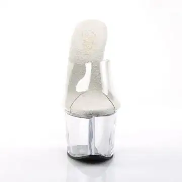 Průhledné sexy pantofle SKY301/C/M na go-go | SKY-301 Pleaser - zepředu