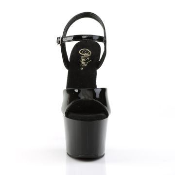 Černé sexy boty SKY309/B/M | SKY-309 Pleaser - zepředu