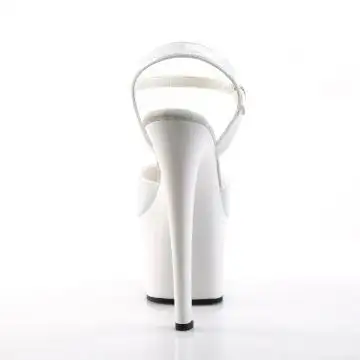 Bílé sexy boty SKY309/W/M | SKY-309 Pleaser - zezadu
