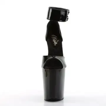 Černé sexy podpatky XTM875/B/M Pleaser | XTREME-875 Pleaser - zepředu