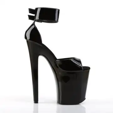 Černé sexy podpatky XTM875/B/M Pleaser | XTREME-875 Pleaser - z vnějšku