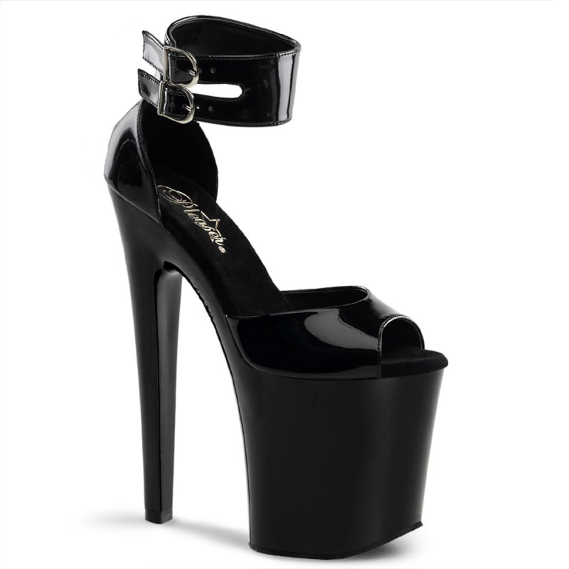 Černé sexy podpatky XTM875/B/M Pleaser | XTREME-875 Pleaser