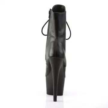 Černé kožené taneční kozačky ADO1020/B/LE | ADORE-1020 Pleaser - zezadu