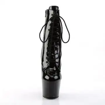 ADO1020/B/M černé kotníčkové kozačky | ADORE-1020 Pleaser - zepředu