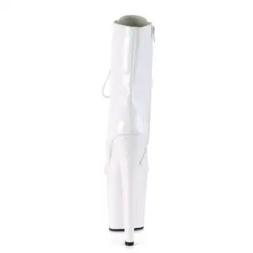 Bílé taneční kozačky XTM1020/W/M | XTREME-1020 Pleaser - zezadu
