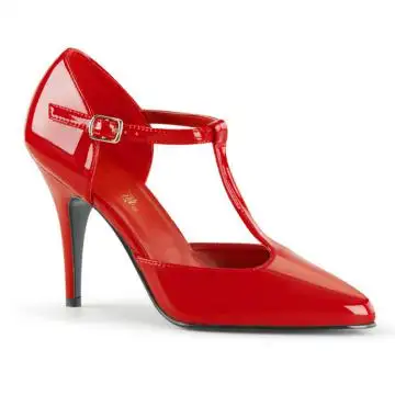 Červené retro lodičky na podpatku VAN415/R | VANITY-415 Pleaser
