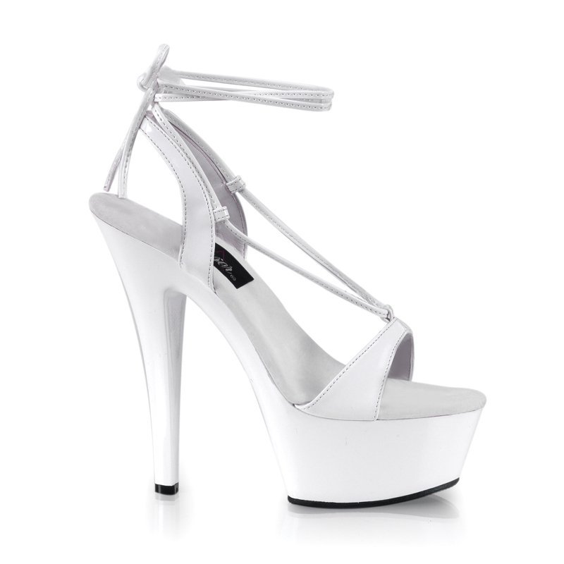 KISS-211 bílé sexy boty | KISS-211 Pleaser