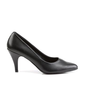 Černé matné lodičky PUMP420/B/PU | PUMP-420 Pleaser - z vnějšku