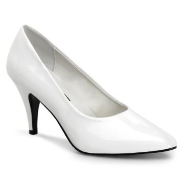 Svatební lodičky | Bílé na podpatku PUMP420/W Pleaser