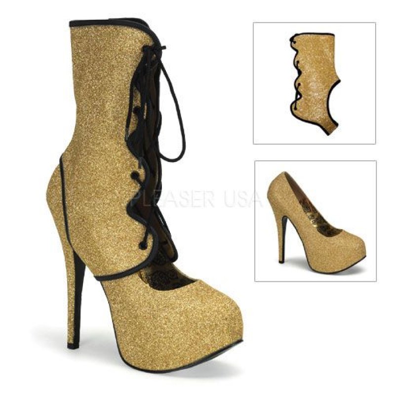 Zlaté lodičky TEEZE-31G/G s nástavcem | TEEZE-31G Pleaser