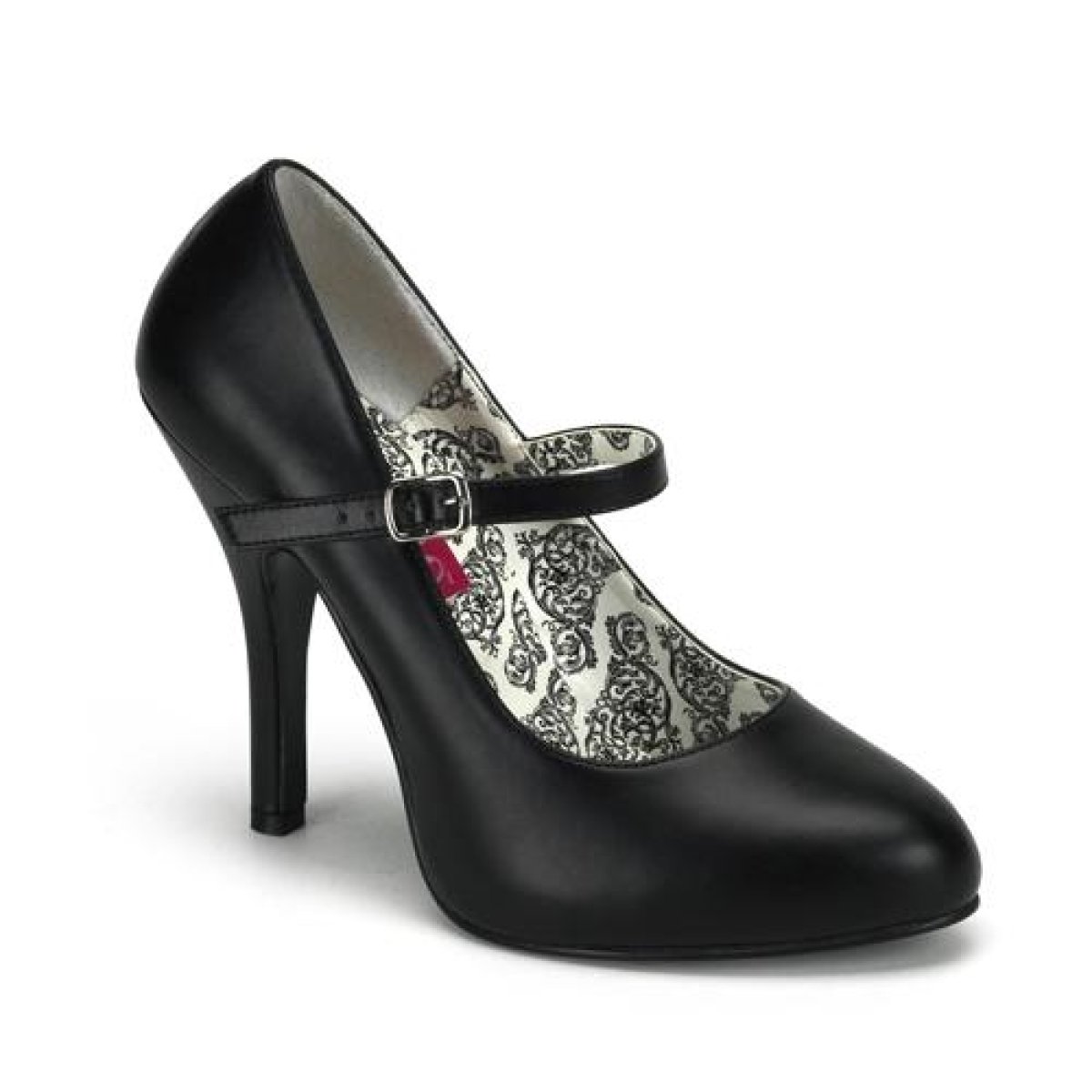 TEMPT-35/B/PU Dámské černé matné lodičky na vysokém podpatku | TEMPT-35 Pleaser