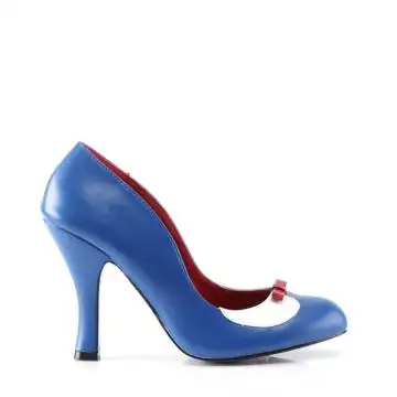 Modré námořnické retro lodičky SMITT05/NBWPU | SMITTEN-05 Pin Up Couture - z vnějšku