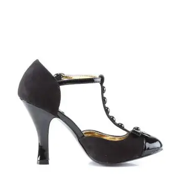 Černé retro lodičky na podpatku SMITT10/BMCSUE-BPT | SMITTEN-10 Pin Up Couture - z vnějšku