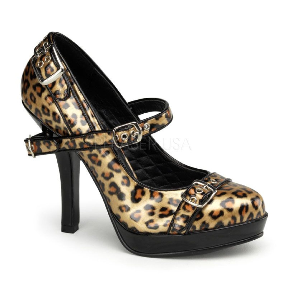 zlaté dámské lodičky SECRET-14/GPT gepard | SECRET-14 Pleaser