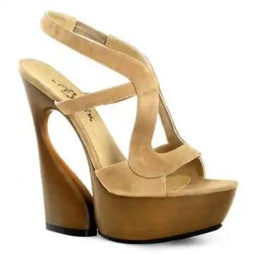 Hnědé labutí sandály SWA657/TPS | SWAN-657 Pleaser Day & Night