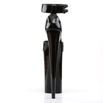 BEY089/B/M velmi vysoké černé sexy boty na podpatku a platformě | BEYOND-089 Pleaser - zezadu