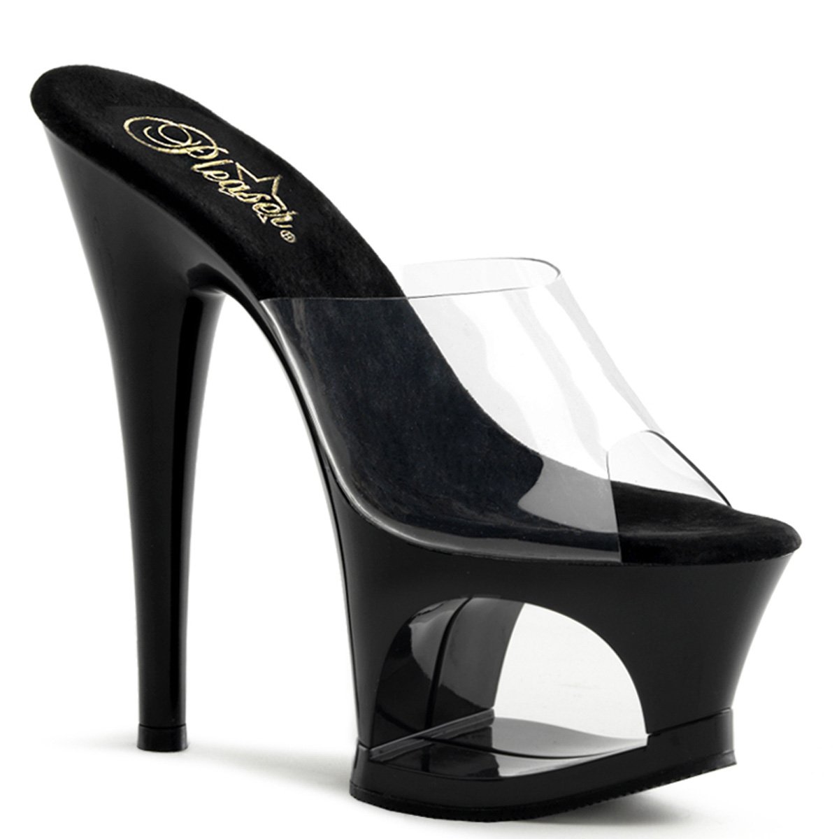 MOON-701/C/B taneční sandálky na podpatku a platformě | MOON-701 Pleaser