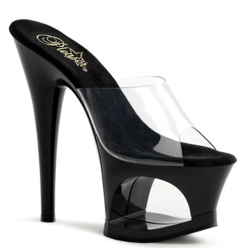MOON-701/C/B taneční sandálky na podpatku a platformě Pleaser