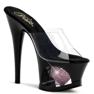 MOON-701/HRS/C/B-BP taneční sandálky na podpatku a platformě | MOON-701HRS Pleaser