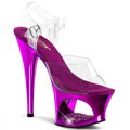 MOON-708DMCH/C/PP purpurová sexy obuv na podpatku a platformě