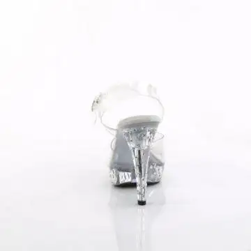 Průhledné luxusní sandály CTAIL508SDT/C/M | COCKTAIL-508SDT Fabulicious - zezadu