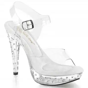 Průhledné luxusní sandály CTAIL508SDT/C/M | COCKTAIL-508SDT Fabulicious