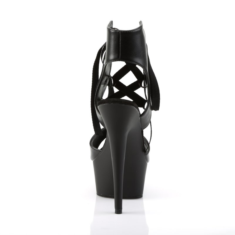 DELIGHT-600-14 DEL600-14/BPU/M sexy boty Pleaser | DELIGHT-600-14 Pleaser - zezadu