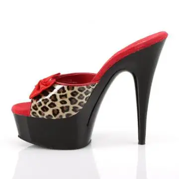 Extravagantní sexy pantofle DEL601-6/TLPPU/B | DELIGHT-601-6 Pleaser - z vnitřku
