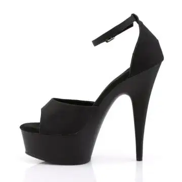 Černé taneční boty Pleaser na platformě DEL618PS/BPS/M | DELIGHT-618PS Pleaser - z vnitřku